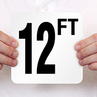 12 Feet Pool Depth Marker