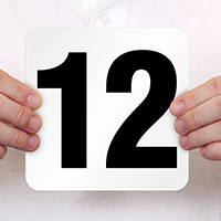 12 Pool Depth Marker