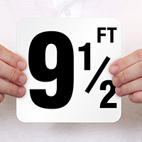 9.5 Feet Pool Depth Marker