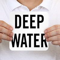 Deep Water Pool Depth Marker