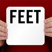 Feet Pool Depth Marker