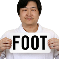 Foot Pool Depth Marker