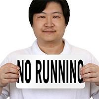 No Running Pool Marker