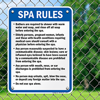 Alaska Spa Rules Sign