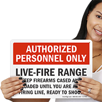 Live-Fire Range Sign