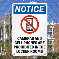 Cameras Prohibited Sign