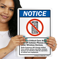 This Is A Critical Care Area Notice Sign