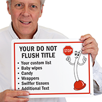 Custom Bathroom Sign