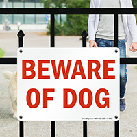Beware of Dog Sign