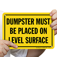 Dumpster Sign