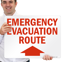 Evacuation Route Sign