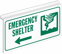 Z-Sign for Ceiling 2-Sided Sign