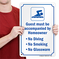 Community Pool Sign