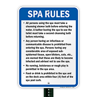 Kansas Spa Rules Sign