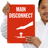 Main Disconnect with Shut-off Switch Sign