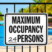 Spa Occupancy Signs