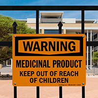 Medicinal Product, Keep Out Of Reach Children Sign