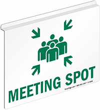 Z-Sign for Ceiling 2-Sided Sign