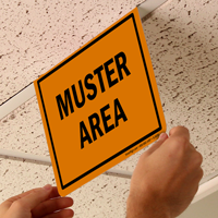 Z-Sign for Ceiling 2-Sided Sign