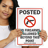 North Dakota Gun Control Law Sign