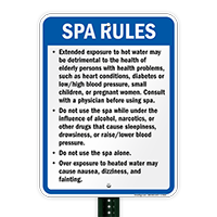 New Mexico Spa Rules Sign