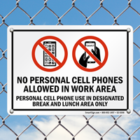 No Mobile Phone Allowed Sign