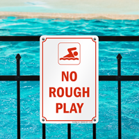 No Rough Play Sign