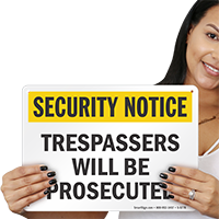 Security No Trespassing