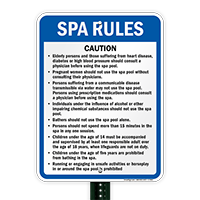 Spa Rules Sign for South Dakota & Utah