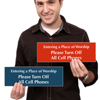 Please Turn Off All Cell Phones Sign