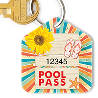 Pool Pass In Pentagon Shape, Sunflower Sandals Starfish