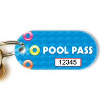 Pool Pass In Oblong Circle Shape, Swim Rings