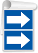 Blue Arrow Sign Book   Arrow Sign