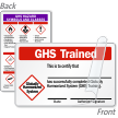 GHS Trained Certification 2 Sided Wallet Card