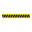 Yellow & Black Hazard Stripes Barricade Tape