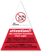 Attention Container Hazardous When Empty Label