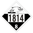 UN1814 Potassium Hydroxide Placard