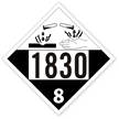UN1830 Sulfuric Acid Placard