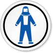 Full Body Suit Symbol ISO Circle Sign