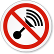 No Horn Symbol ISO Prohibition Circular Sign