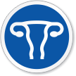 Reproductive Uterus Symbol ISO Circle Sign