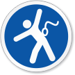 Safety Harness Required ISO Circle