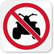 No All Terrain Vehicle Symbol Sign