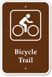 Bicycle Trail Campground Park Sign