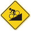 Bike Trail With Symbol Sign