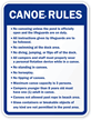 Canoe Rules Sign