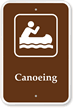 Canoeing Campground Park Sign
