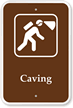 Caving - Campground, Guide & Park Sign