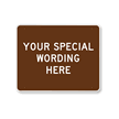 Customizable Horizontal Brown Sign