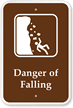Danger Of Falling Rocks Campground Sign